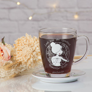 Mother of the Groom 12.5 oz Glass Cup