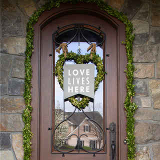 Love Lives Here 14" x 16" Banner