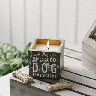 Dog 8 oz - 100% Soy Wax Candle Scent: Serenity
