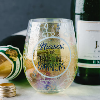 Nurses 18 oz Stemless Wine Glass