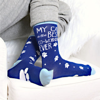 Cat S/M Unisex Cotton Blend Sock