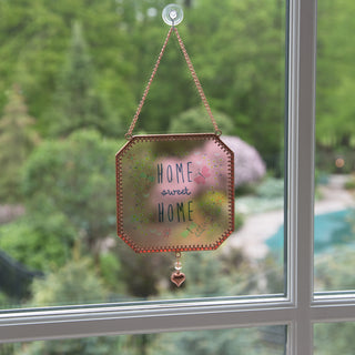 Home Sweet Home 5" x 5" Glass Suncatcher