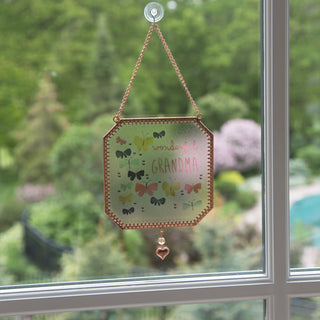 Grandma 5" x 5" Glass Suncatcher