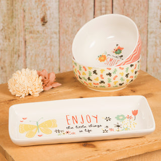 Smile 2.75" x 6" Ceramic Bowl