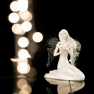 October Birthstone Angel 3.5" October Angel with Tourmaline Butterfly