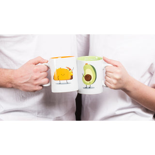 Taco and Avocado 18 oz Mug Set