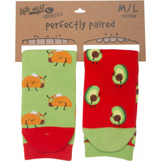Taco and Avocado M/L Unisex Sock