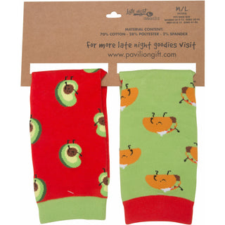 Taco and Avocado M/L Unisex Sock