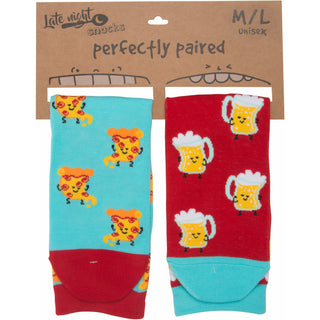 Beer and Pizza M/L Unisex Sock