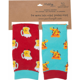 Beer and Pizza M/L Unisex Sock