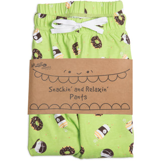 Donuts and Coffee XL Green Unisex Lounge Pants
