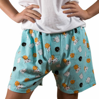 Milk and Cookies XS Light Blue Unisex Boxers