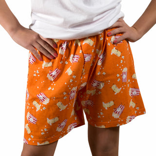 Popcorn and Butter L Orange Unisex Boxers