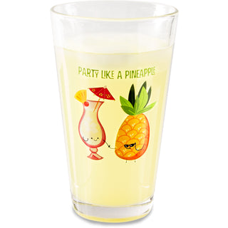 Pina Colada 16 oz Pint Glass Tumbler