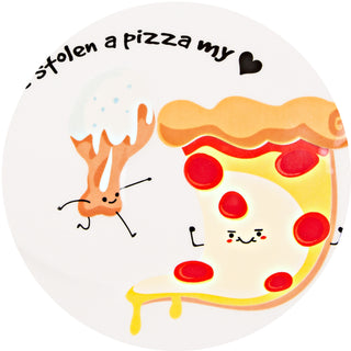 Pizza My Heart 7" Appetizer Plates (Set of 2)
