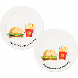 Big Buns 7" Appetizer Plates (Set of 2)