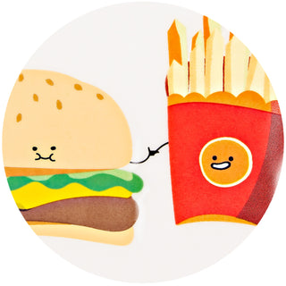 Big Buns 7" Appetizer Plates (Set of 2)