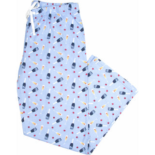 Prosecco & Raspberries XS Light Blue Unisex Lounge Pants