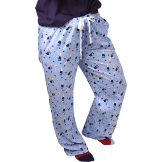 Prosecco & Raspberries XS Light Blue Unisex Lounge Pants