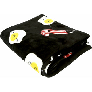 Bacon & Eggs 50" x 60" Royal Plush Blanket with Drawstring Bag