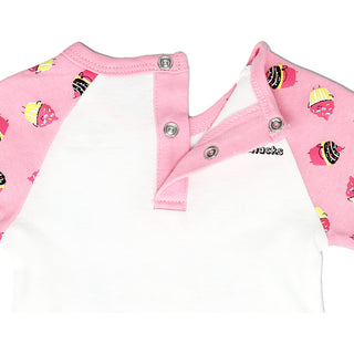 Cute as a Cupcake 6-12 Months Pink Bodysuit & Pants Set