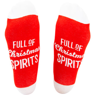 Christmas Spirits 4" Ornament with Unisex Holiday Socks