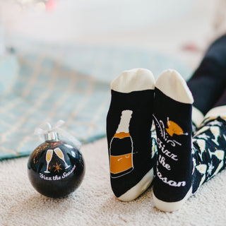 Fizz the Season 4" Ornament with Unisex Holiday Socks