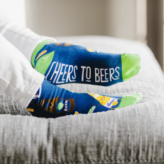 Beer Cotton Blend Ankle Socks