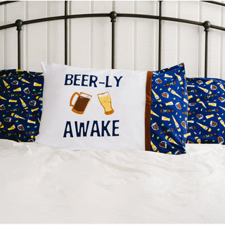 Beer-ly Awake 20" x 26" Pillowcase