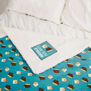 Love You S'more 45" x 50" Sherpa Blanket