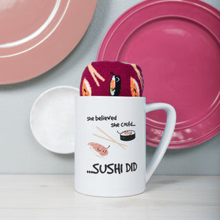 Sushi Did 18 oz Mug and Sock Set