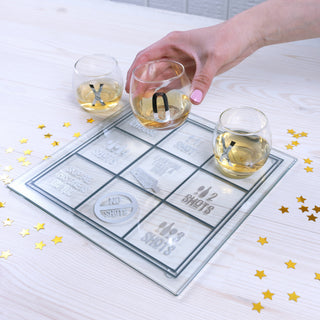 Wine 9" Shot Glass Tic-Tac-Toe