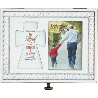 The Lord 6.5" x 5" Prayer Box with Photo Frame (Holds 2.25" x 3.25" Photo)