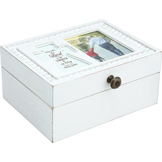 The Lord 6.5" x 5" Prayer Box with Photo Frame (Holds 2.25" x 3.25" Photo)