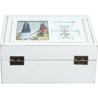The Lord 6.5" x 5" Prayer Box with Photo Frame (Holds 2.25" x 3.25" Photo)