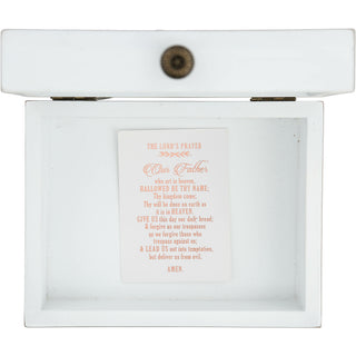 The Lord 6.5" x 5" Prayer Box with Photo Frame (Holds 2.25" x 3.25" Photo)