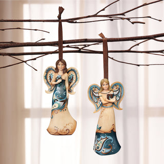 Cherish Today 4.5" Angel with Flower Ornament