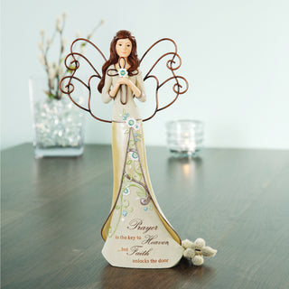 Prayer 12" Angel Holding Cross