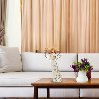 Home Angel 12" Angel Holding Bouquet