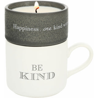 Kind Stacking Mug and Candle Set 100% Soy Wax Scent: Tranquility