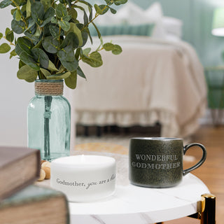 Godmother Stacking Mug and Candle Set 100% Soy Wax Scent: Tranquility