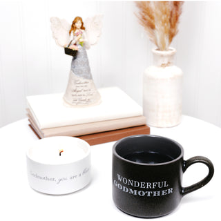 Godmother Stacking Mug and Candle Set 100% Soy Wax Scent: Tranquility