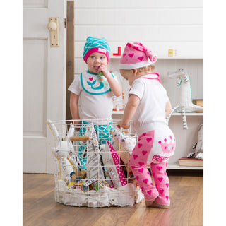 Pink Heart One Size Fits All Baby Hat