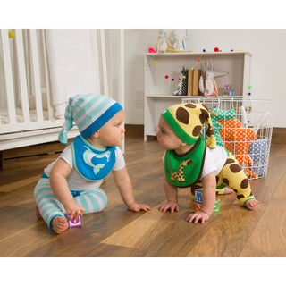 Green and Yellow Giraffe One Size Fits All Baby Hat