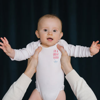 Shark 6-12 Months 3/4 Length Sleeve Onesie