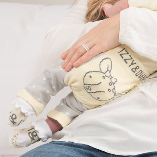 Soft Yellow Deer 0-6 Months Baby Leggings