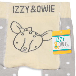 Soft Yellow Deer 0-6 Months Baby Leggings