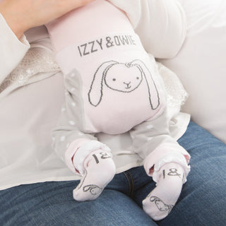Soft Pink Bunny 0-3 Months Socks