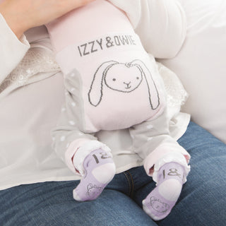 Soft Lavender Kitty 0-3 Months Socks