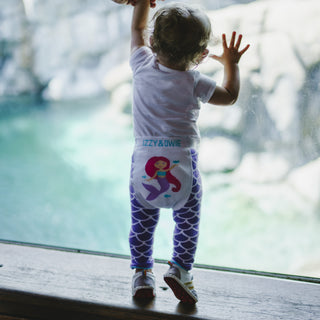 Purple Mermaid 6-12 Months Baby Leggings